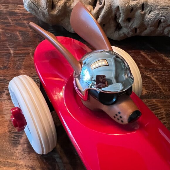 Playforever Rufus Patrick Toy Car Red Dog Racer Vintage Style - Picture 4 of 10